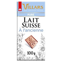 Villars, Villars tablette pur lait 100g
