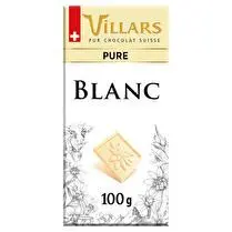 Villars, Villars tablette blanc pur 100g