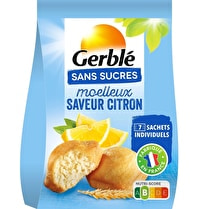 Gerblé, Moelleux sans sucres ajoutés saveur citron