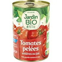 Jardin bio étic, Tomates pelées entières au jus BIO