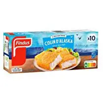 Findus, Panés de colin sauvage 100% filet x 10