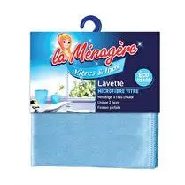 La ménagère, Lavette microfibre vitre et inox 30x31cm
