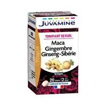 Juvamine, Maca ginseng Gingembre , Tonifiant sexuel x40