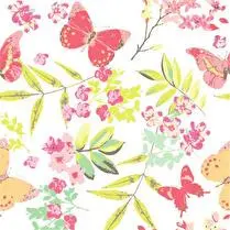 Votre rayon propose, 20 serviettes Butterfly 33x33cm
