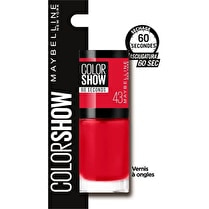 Gemey maybelline, Vernis à ongles colorshow 43 red apple