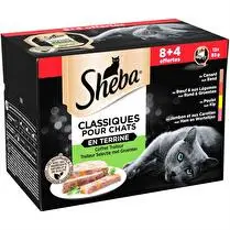 Sheba, Repas pour chat aux 4 viandes en terrine