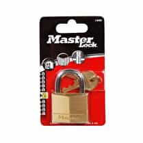 Master lock, Cadenas laiton 40mm acier cemente