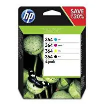 HP, Pack cartouche 364  noir/couleurs