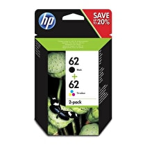 HP, Pack cartouche 62  noir/couleurs