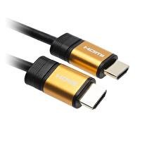 CORA Câble HDMI M/M 1,4 noir plug jaune or, 1,80m 462713