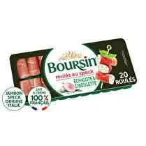 Boursin, Roulés au jambon fumé échalote & ciboulette x20