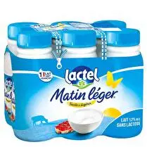 Lactel, Lait matin léger 1/2 écrémé UHT sans lactose