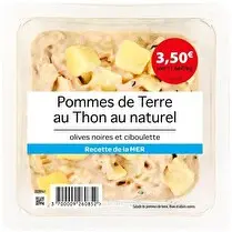 Mix Buffet, Pommes de terre thon au naturel, olives noires et ciboulette