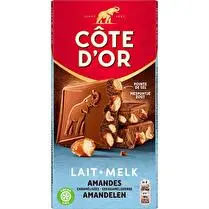 Côte d'or, Chocolat au lait et amandes caramélisées pointde sel