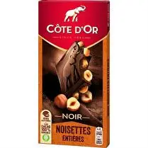 Côte d'or, Chocolat noir aux noisettes entières