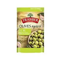 Tramier, Olives apéro à l'ail