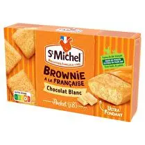 St Michel, Mini brownie au chocolat blanc x 8