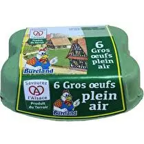 Bureland, Oeufs plein air calibre gros