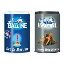 LA BALEINE Duo sel de mer et poivre noir moulu