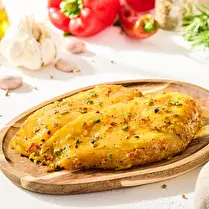 Votre boucher propose, Produit élaboré : Escalope de poulet marinée à l' Indienne  à griller