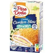 Père dodu, Escalope cordon bleu de poulet taux de sel réduit