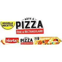 Herta, Pâte à pizza fine et rectangulaire