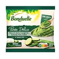 Bonduelle, Purée haricots verts courgettes épinards pois crème