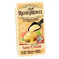 RichesMonts, Raclette sans croûte en tranches x16