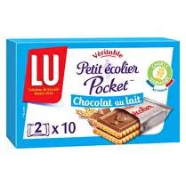 Lu, Petit beurre avec tablette de chocolat au lait format pocket