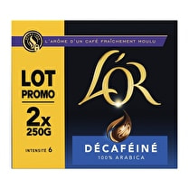 L'or, Café moulu décaféiné intensité 7