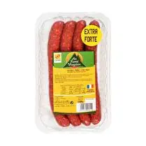 Au fumé vosgien, Merguez extra forte x 4