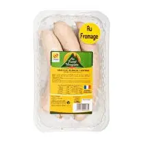 Au fumé vosgien, Saucisses blanches au fromage x3