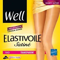 Well, Collant elastivoile satiné Noir T3