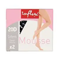 Influx, Collant duo mousse, Noir, T4
