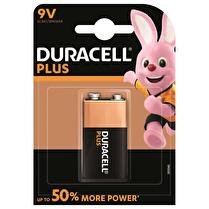DURACELL Pile Alcaline 9 volts (6LR61) Plus Power