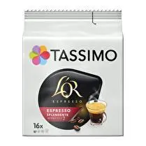 Tassimo, Capsules café splendente x16