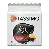 L'OR TASSIMO Capsules café splendente x16