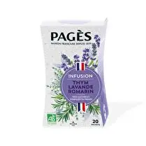 Pagès, Infusion thym lavande et romarin