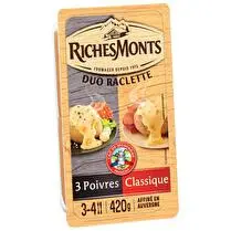 RichesMonts, Duo Raclette 3 poivres et classique