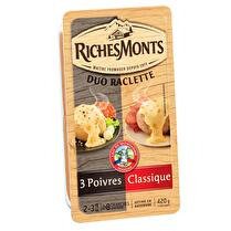 RICHESMONTS Raclette duo nature / 3 poivres