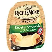 RichesMonts, La Fondue recette Savoyarde aux 3 fromages