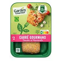 Garden Gourmet, Carré gourmand tomates et mozzarella soja et Blé