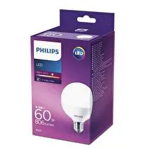 Philips, Ampoule led globe dépolie E27-60W