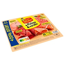 Justin Bridou, L'Assortiment 4 variétés   260 g + 20% offert