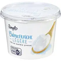 Simpl, Crème fraîche légère 15% MG