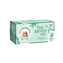 Les 2 marmottes, Thé vert menthe ole x 30 sachets