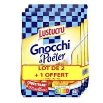 LUSTUCRU Gnocchi à poêler saveur fromage - 2 + 1 offert