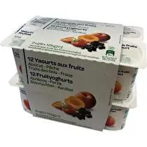 Le moins cher, Yaourts aux fruits
