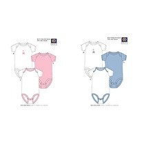 INFLUX Body manches courtes fille x3 Rose/Blanc 1 AN