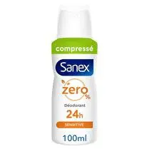 Sanex, Déodorant zero% compressé sensitive